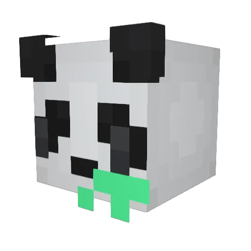 eddebum Minecraft avatar head, 3D render
