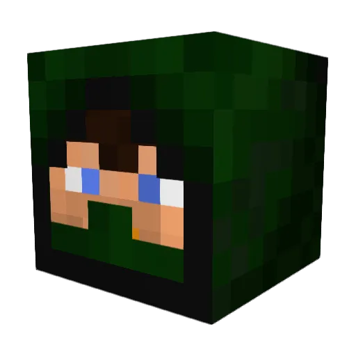 eddef9 Minecraft avatar head, 3D render