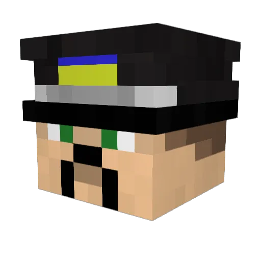 eddie0202 Minecraft avatar head, 3D render