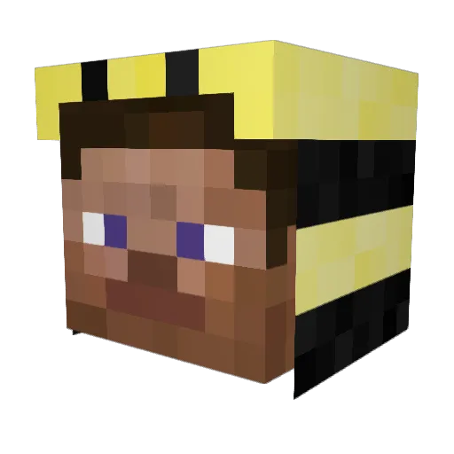 eddie_crafter Minecraft avatar head, 3D render