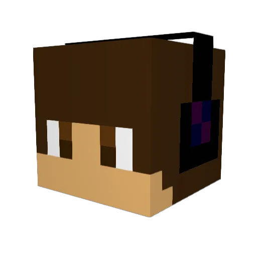 eddieclaws8 Minecraft avatar head, 3D render