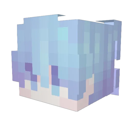 eddiekicks Minecraft avatar head, 3D render