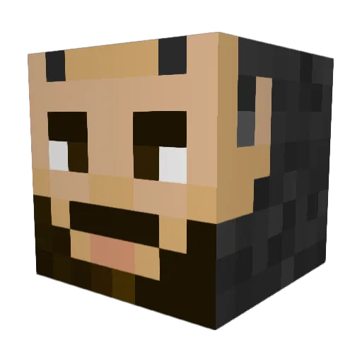 eddiye Minecraft avatar head, 3D render