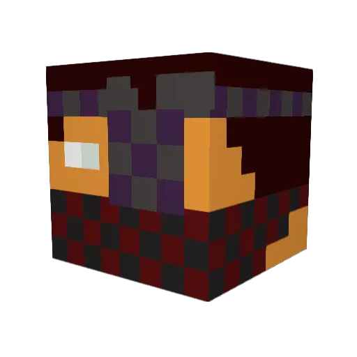 eddtheduck Minecraft avatar head, 3D render