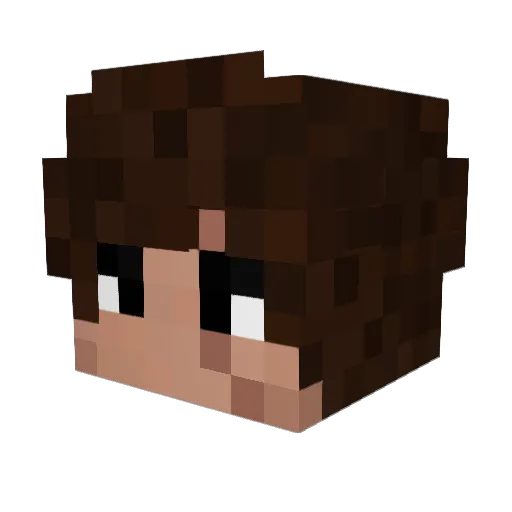 eddweirdos Minecraft avatar head, 3D render