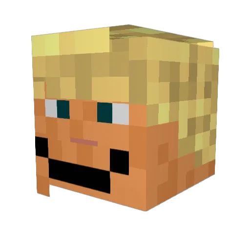 eddy4857 Minecraft avatar head, 3D render
