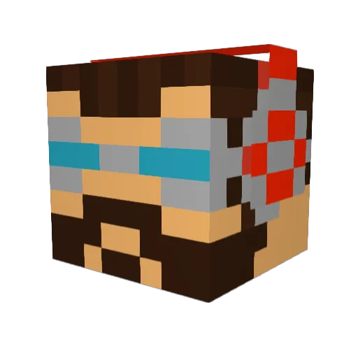 eddy998 Minecraft avatar head, 3D render