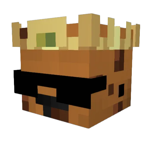 eddymalou27 Minecraft avatar head, 3D render