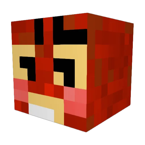 eddzworldz Minecraft avatar head, 3D render