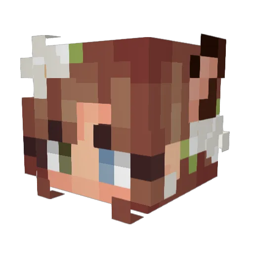 edelSturm Minecraft avatar head, 3D render