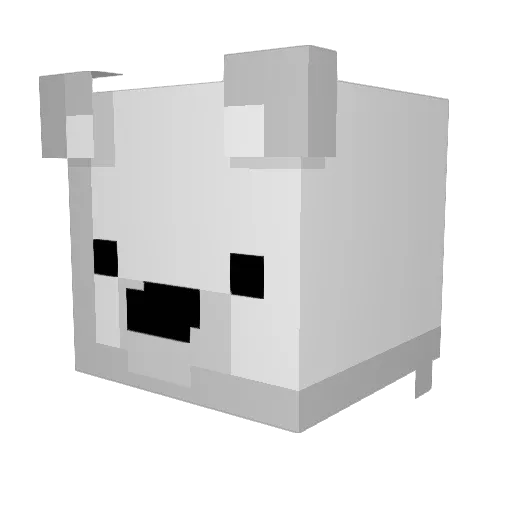 edelreis Minecraft avatar head, 3D render