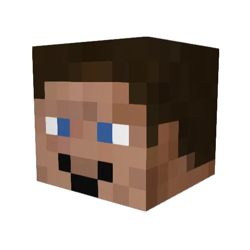 edemmester Minecraft avatar head, 3D render