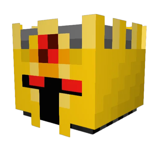 eden44 Minecraft avatar head, 3D render