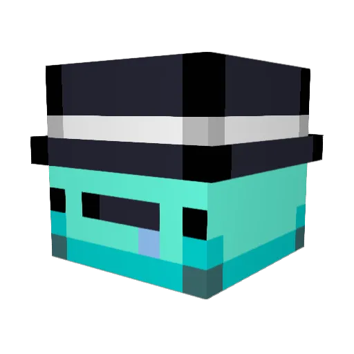 eden_gamer Minecraft avatar head, 3D render