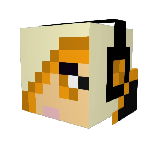 edenabrams Minecraft avatar head, 3D render