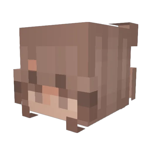 edendp Minecraft avatar head, 3D render