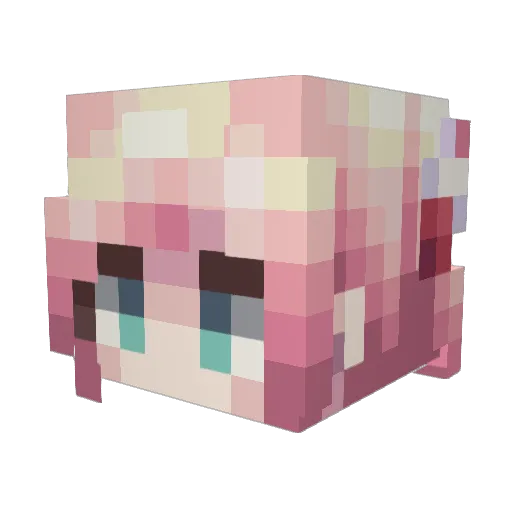 edeuj Minecraft avatar head, 3D render