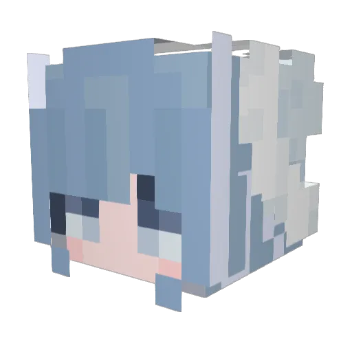 edev24 Minecraft avatar head, 3D render