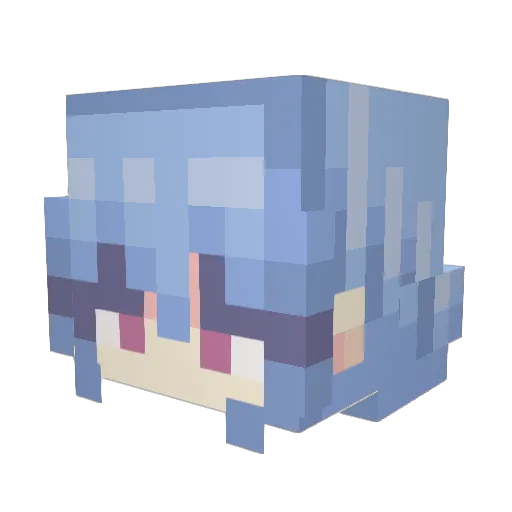 edga__ Minecraft avatar head, 3D render