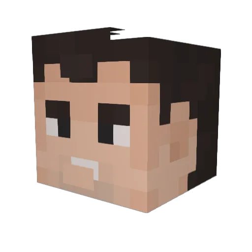 edgarbabanoob Minecraft avatar head, 3D render