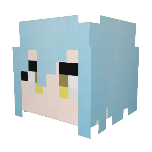 edgebear Minecraft avatar head, 3D render