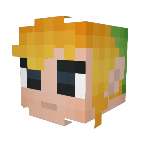edgedancr Minecraft avatar head, 3D render