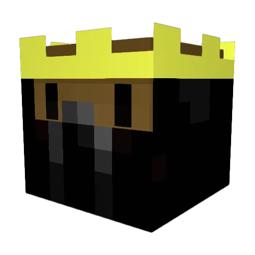 edgeon Minecraft avatar head, 3D render