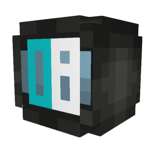 edges008 Minecraft avatar head, 3D render