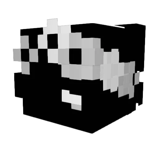 edgey_Dude Minecraft avatar head, 3D render
