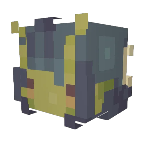 edgge Minecraft avatar head, 3D render