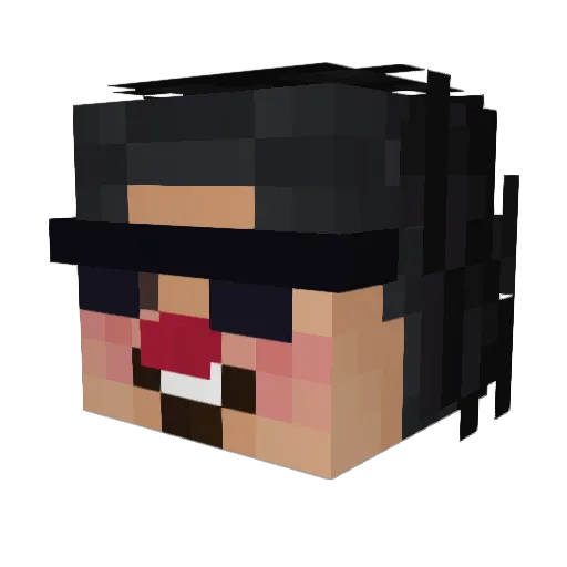 edguon Minecraft avatar head, 3D render