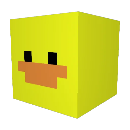 edgykey Minecraft avatar head, 3D render