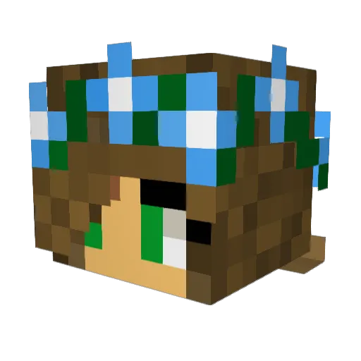 edie_may Minecraft avatar head, 3D render