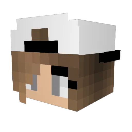 ediestone Minecraft avatar head, 3D render