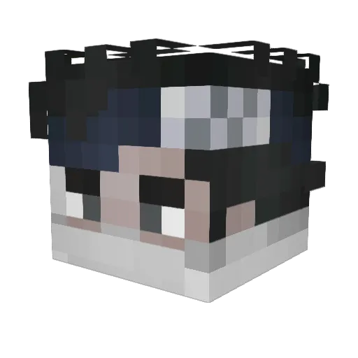 ediran Minecraft avatar head, 3D render