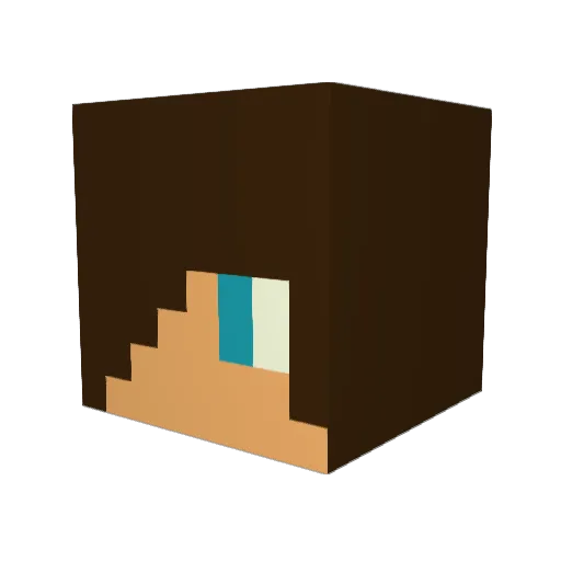 edisja Minecraft avatar head, 3D render