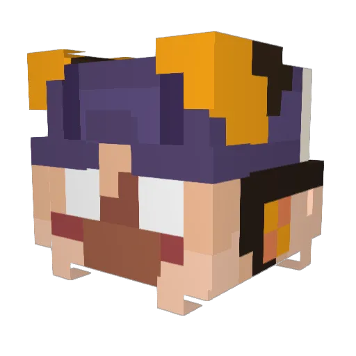 editarperfil Minecraft avatar head, 3D render
