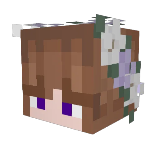 edith6666 Minecraft avatar head, 3D render