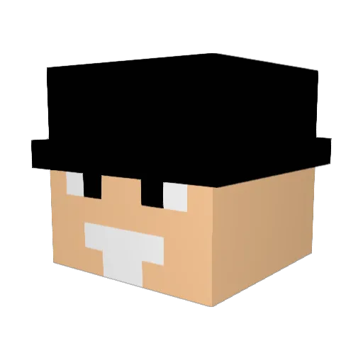 editor997 Minecraft avatar head, 3D render