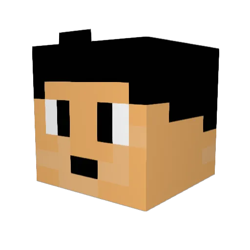 edivad2003 Minecraft avatar head, 3D render