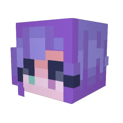edl_zac Minecraft avatar head, 3D render