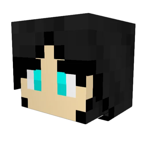 edmanrees Minecraft avatar head, 3D render