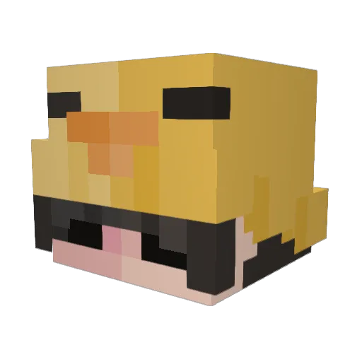 edmedmoped Minecraft avatar head, 3D render