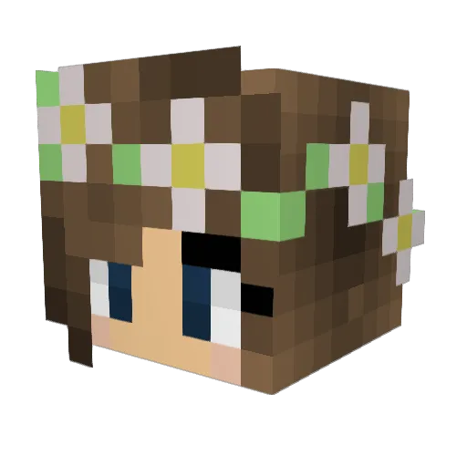 edna13261 Minecraft avatar head, 3D render