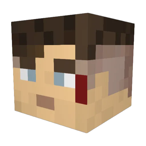 edo505 Minecraft avatar head, 3D render