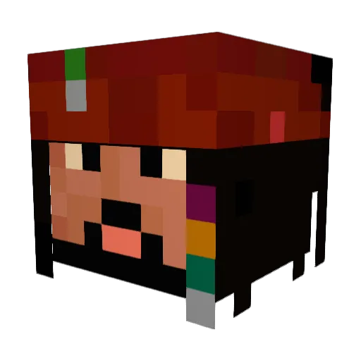 edodavi2005 Minecraft avatar head, 3D render