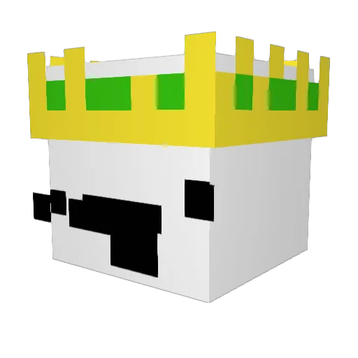 edosam Minecraft avatar head, 3D render