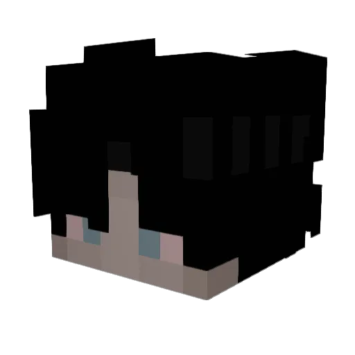 edosaya Minecraft avatar head, 3D render