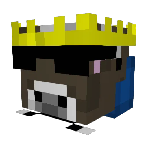 edoucoco Minecraft avatar head, 3D render