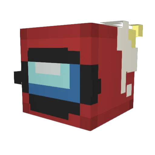 edpbigbooty Minecraft avatar head, 3D render